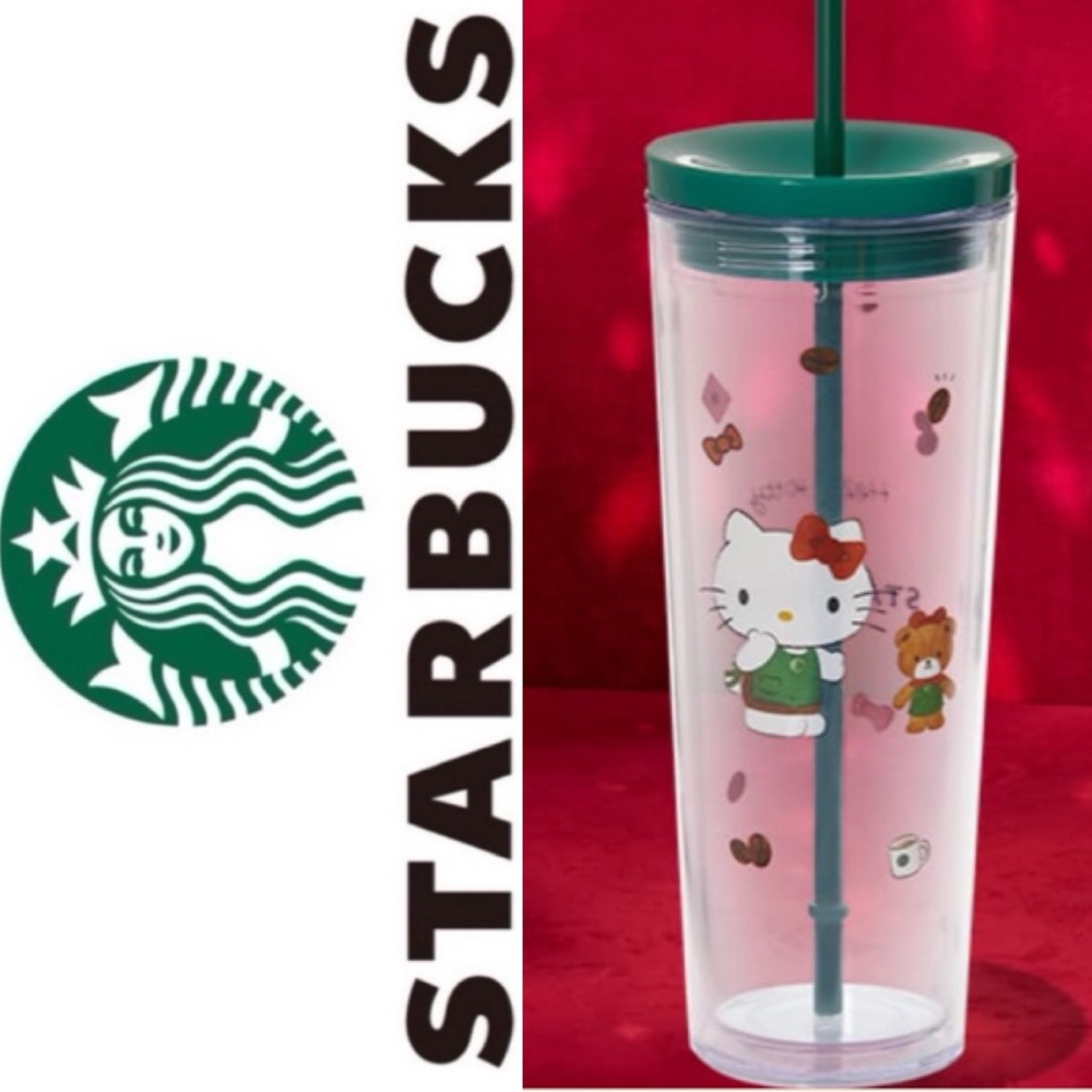 Starbucks 24 oz Hello Kitty and Tiny Chum acrylic Cold cup NWT - Picture 1 of 1